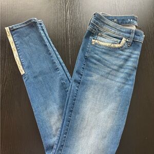 White House Black Market Blue Skinny Jeans